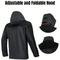 Men's Windbreaker Lightweight Hiking Windproof Waterproof Breathable Hooded Fishing Jacket
