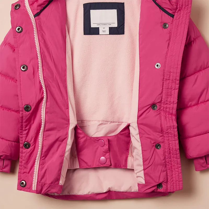 Custom Logo Manufacturer Children Outwear Kids Winter Clothing Warm Thick Ski Jacket