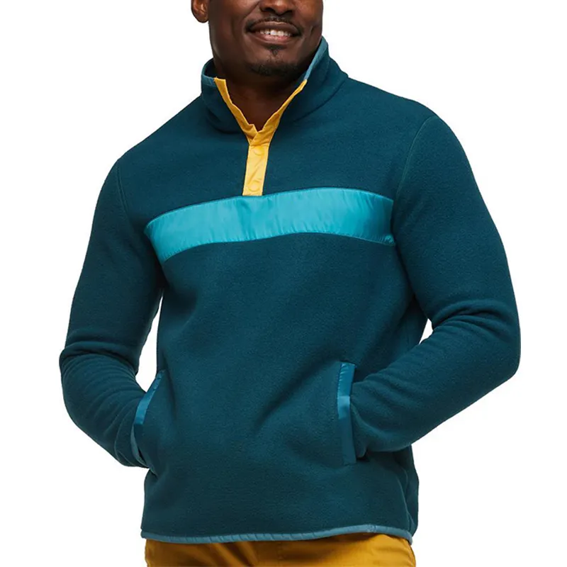 High Performance Men's Outdoor Sporting Soft Breathable Fleece Pullover