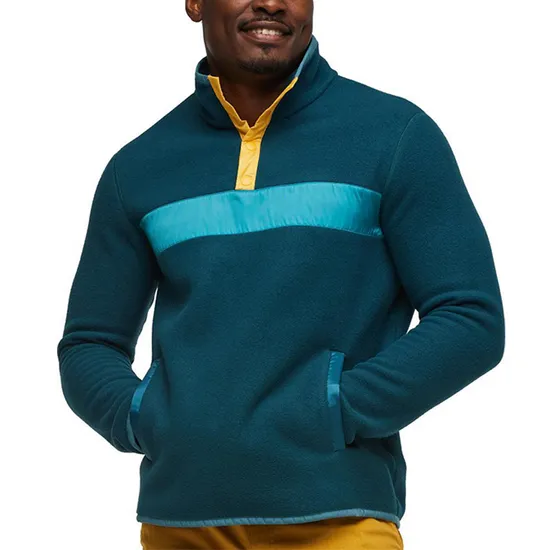 High Performance Men's Outdoor Sporting Soft Breathable Fleece Pullover