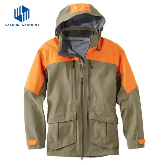 Men's Winter Warm Hooded Coat Outdoor Waterproof Fishing Softshell Hiking Jacket