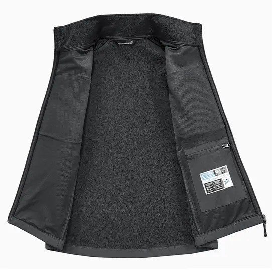Comfortable Quick Drying Slim Fit Thin Sleeveless Loose Type Travel Vest Jacket for Men