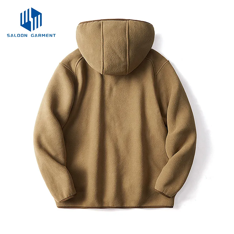 Spring and Autumn New Zipper up Sweatshirt Custom Logo Print Casual Blank Men's and Women's Sports Wind Break Fleece Warm Jacket