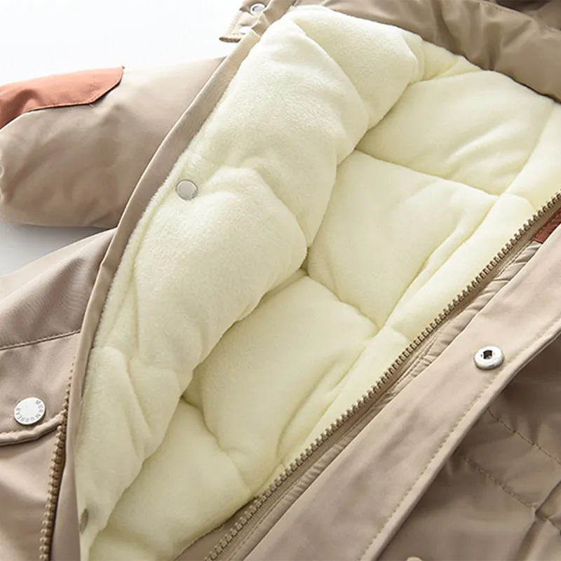 Winter Popular Fashion Waterproof Snowsuit Toddler Kids Ski Jackets Coat with Hooded