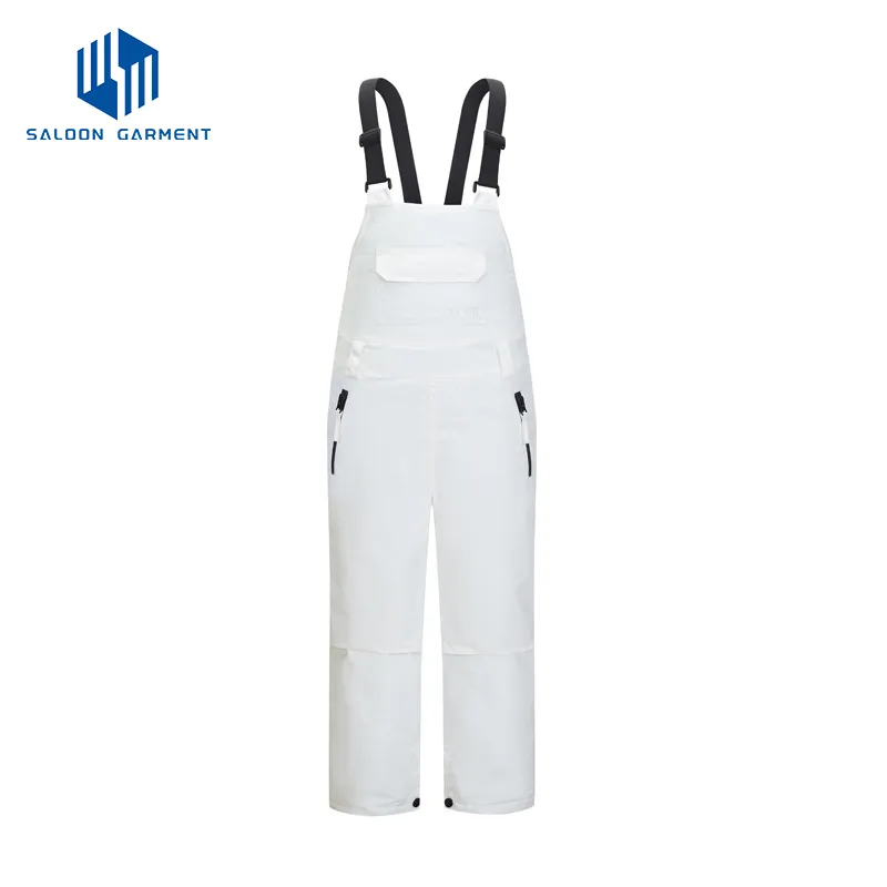 Women's Custom Logo Outdoor Warm Trousers Ski Snow Snowboarding Pants with Shoulder Straps